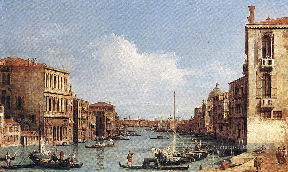 Le Grand Canal du Campo S Vio vers le Bacino Canaletto Venise Peintures à l'huile